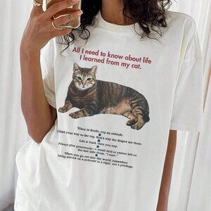 Female Cat Funny Quotes Graphic T-Shirts